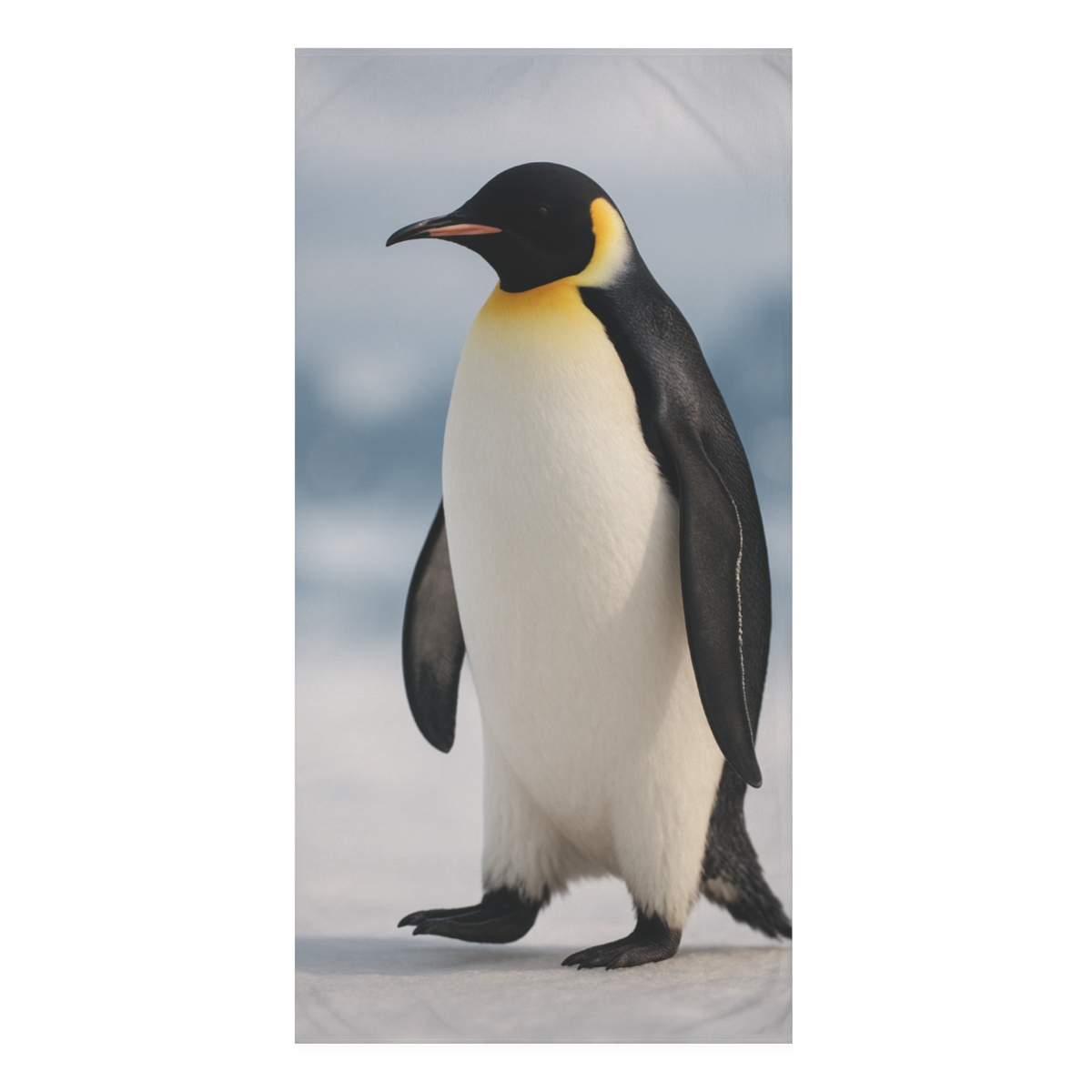 Ice March Emperor Penguin designer printed towels