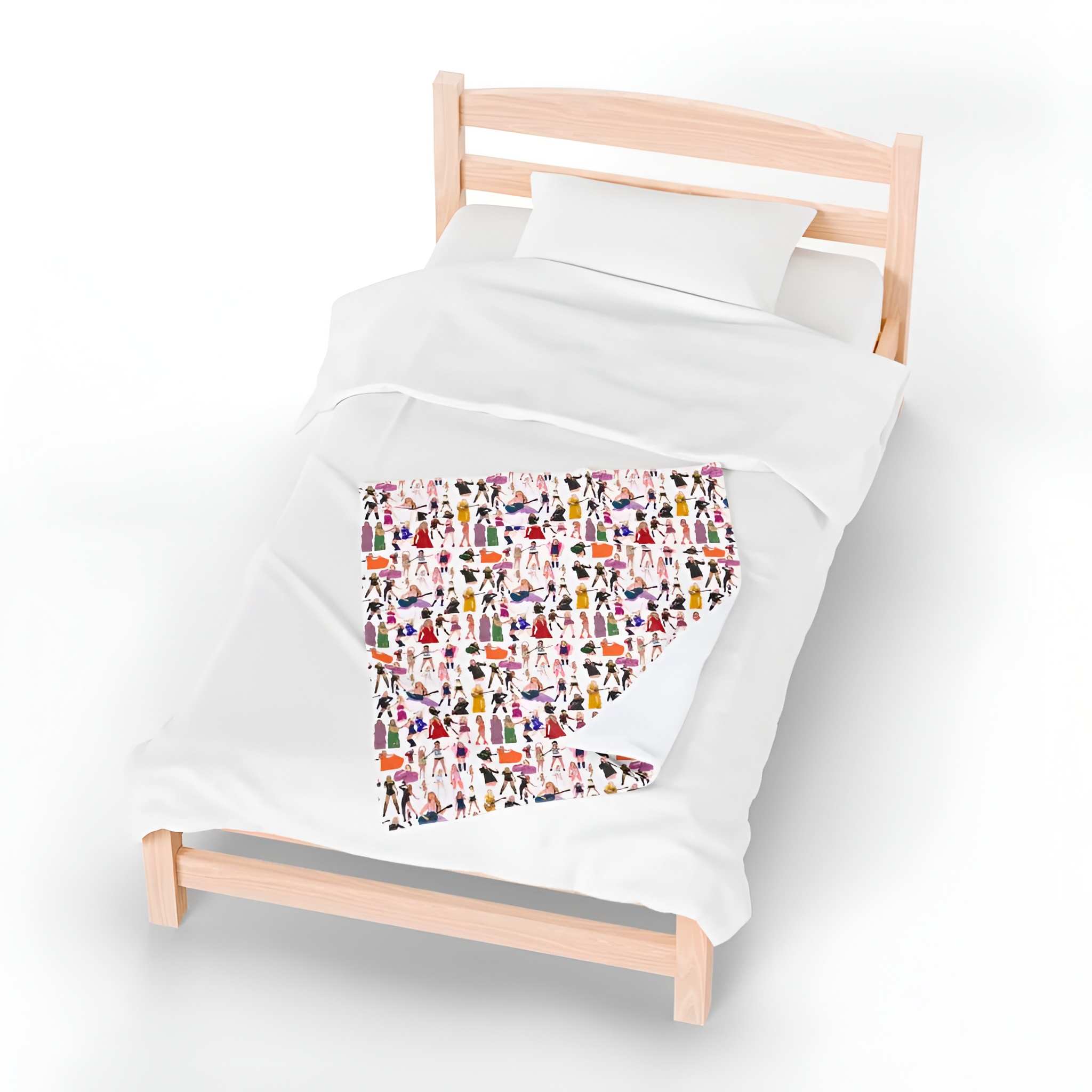 Soft Velveteen Plush Blanket Decorative Throw For Couch Bed