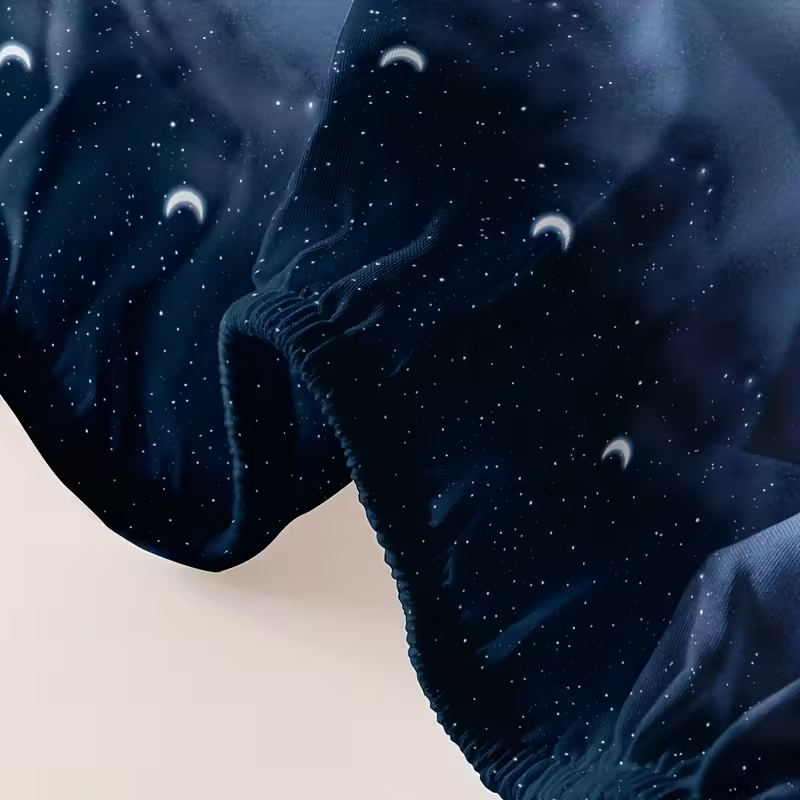 Soft Star Print Fitted Bed Sheet