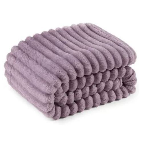 Stripe Design Flannel Fleece Blanket