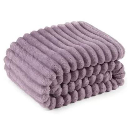 Stripe Design Flannel Fleece Blanket