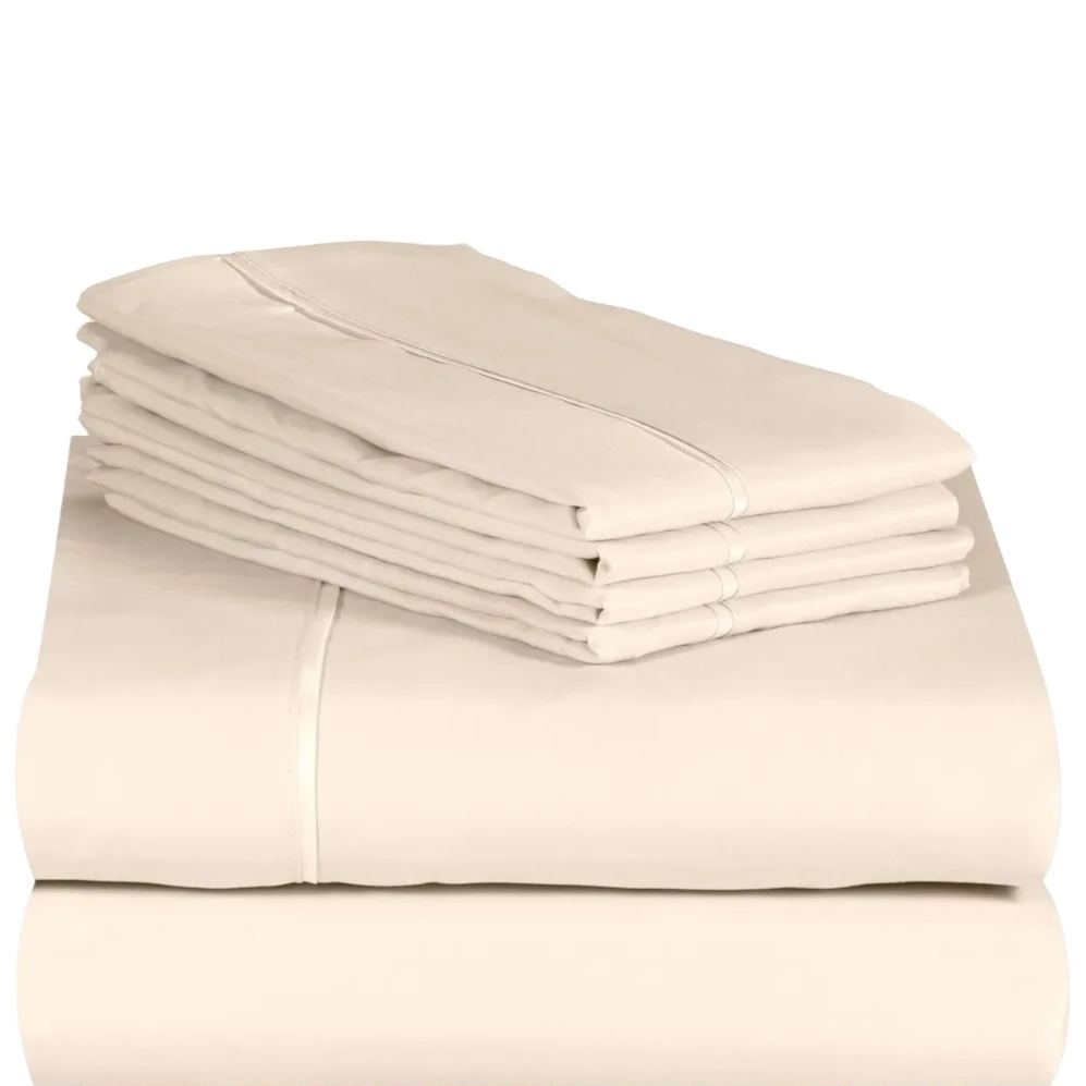 4PC Cooling Microfiber Bed Sheets Set - 18" Deep Pocket, Wrinkle Free, Moisture Wicking