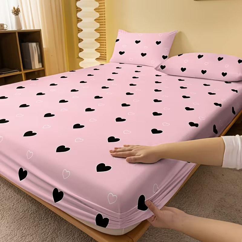 Decorative Printed Fitted Bedsheet