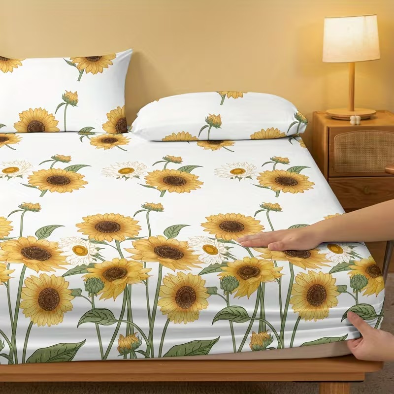 Sunflower Printed Bedsheets