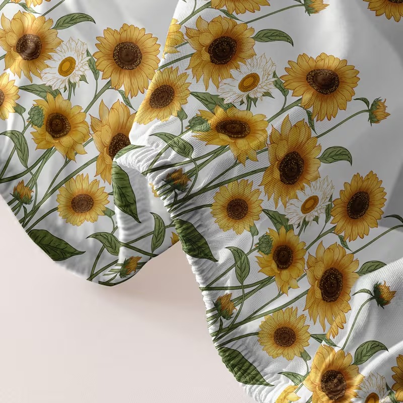 Sunflower Printed Bedsheets