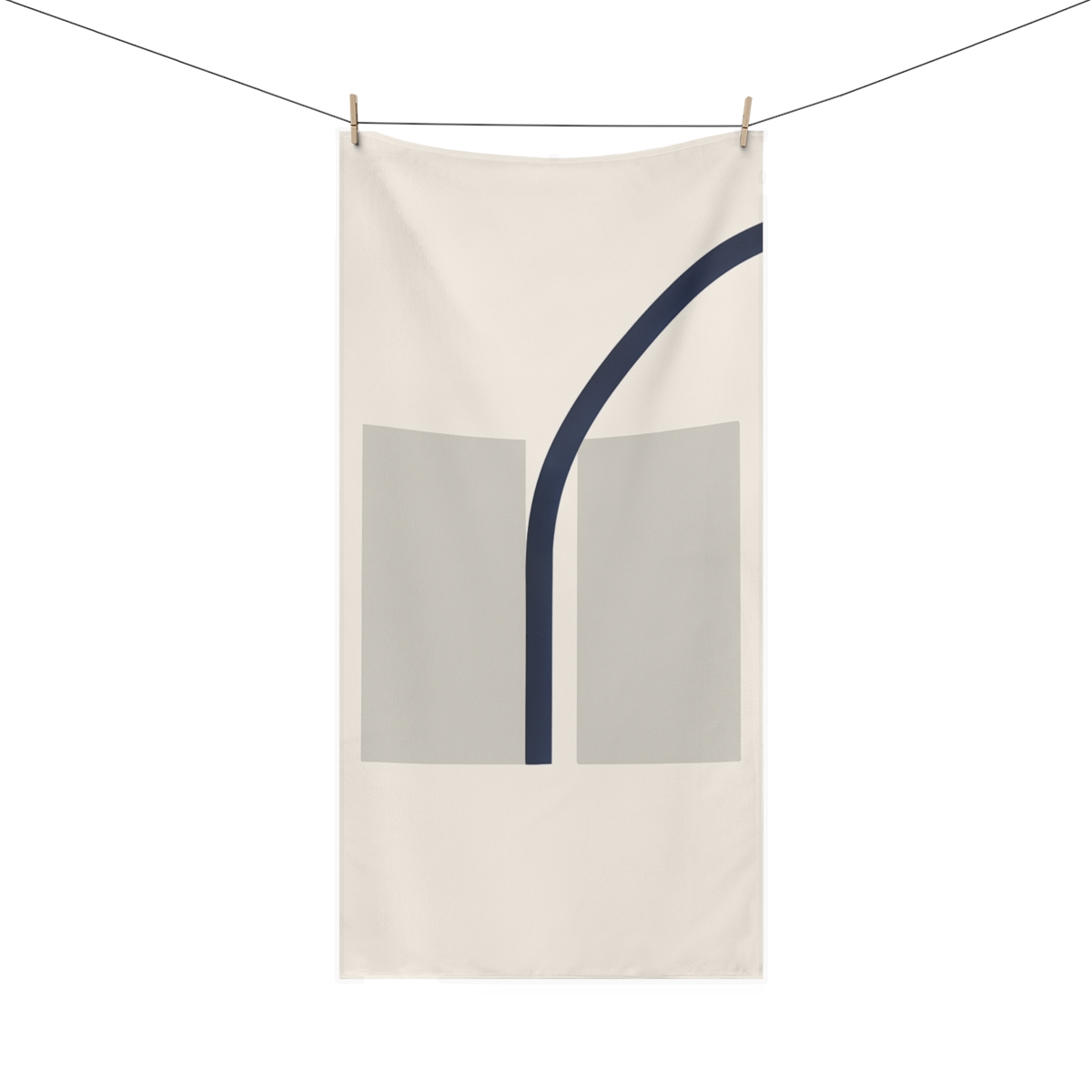 Intersecting Arc And Paired Rectangles unique gift towels
