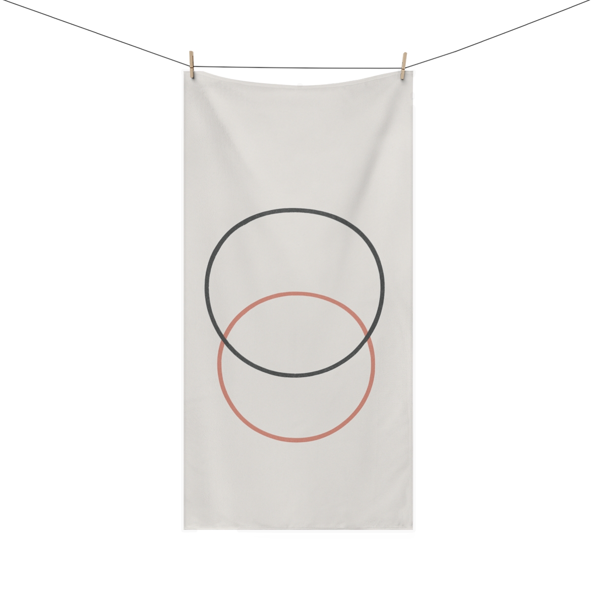 Intersecting Arc Duo stylish beach towels