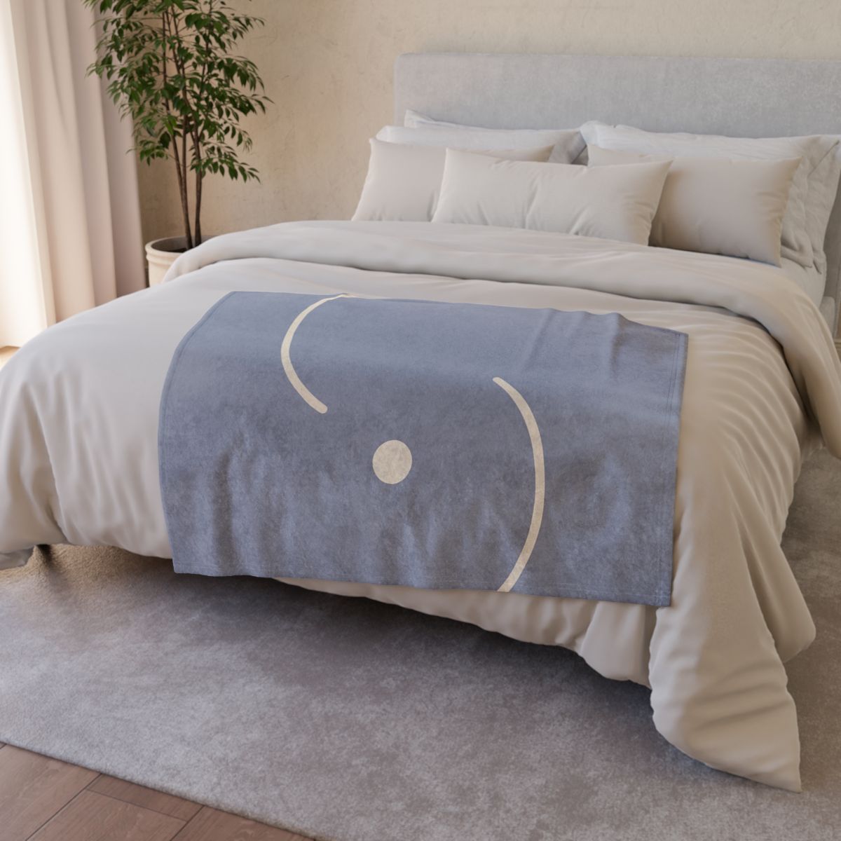 Intersecting Arc Duo stylish throw blankets