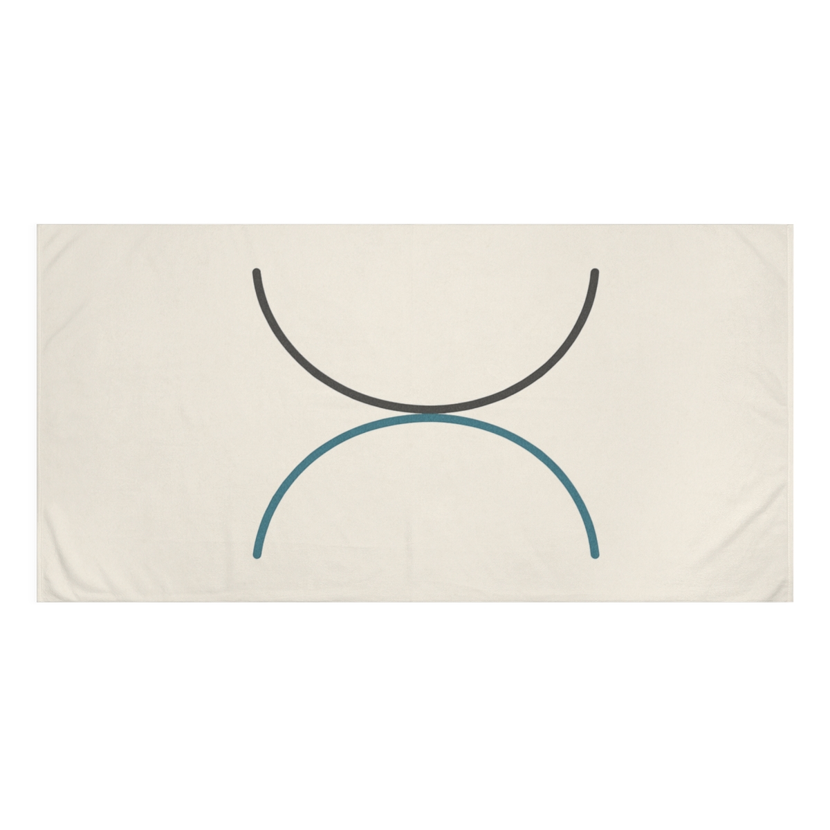 Intersecting Arc Duo decorative home towelscustom towels