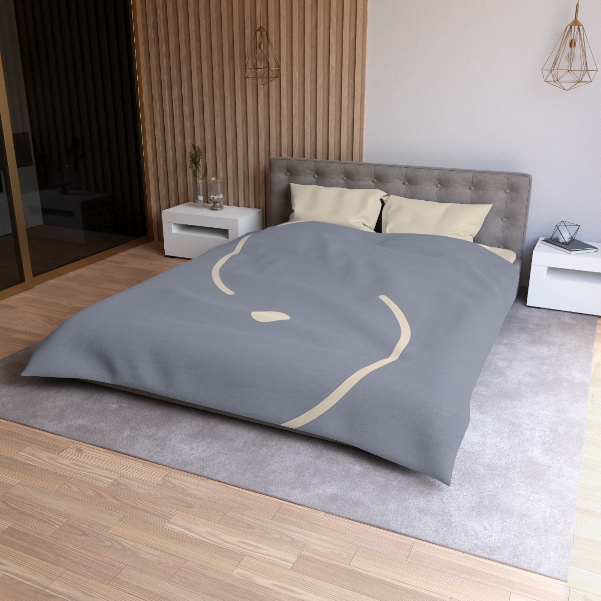 Intersecting Arc Duo personalized bedding duvets