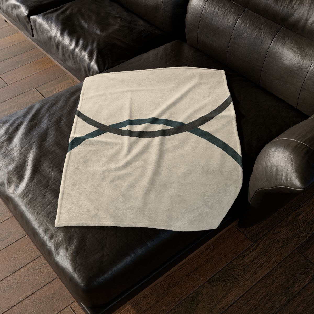 Intersecting Arc Duo Balanced stylish throw blankets