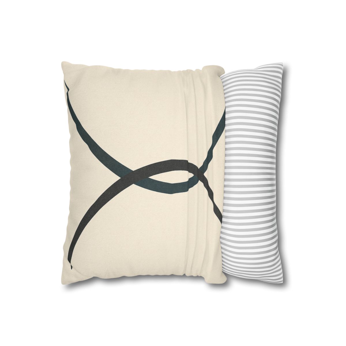 Intersecting Arc Duo Balanced designer print pillow cases