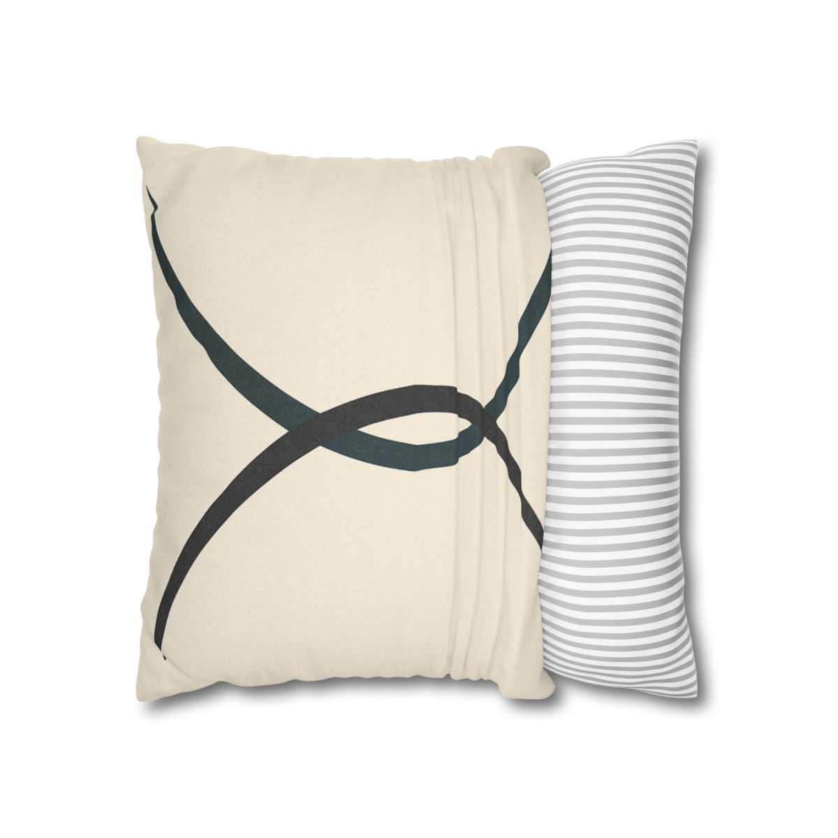 Intersecting Arc Duo Balanced designer print pillow cases
