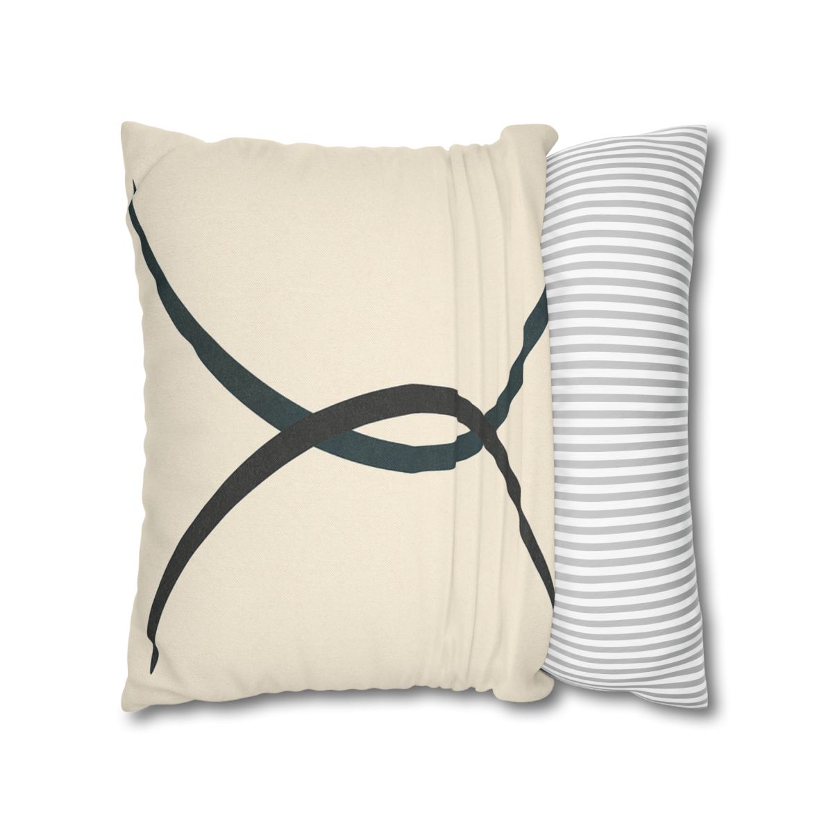 Intersecting Arc Duo Balanced designer print pillow cases