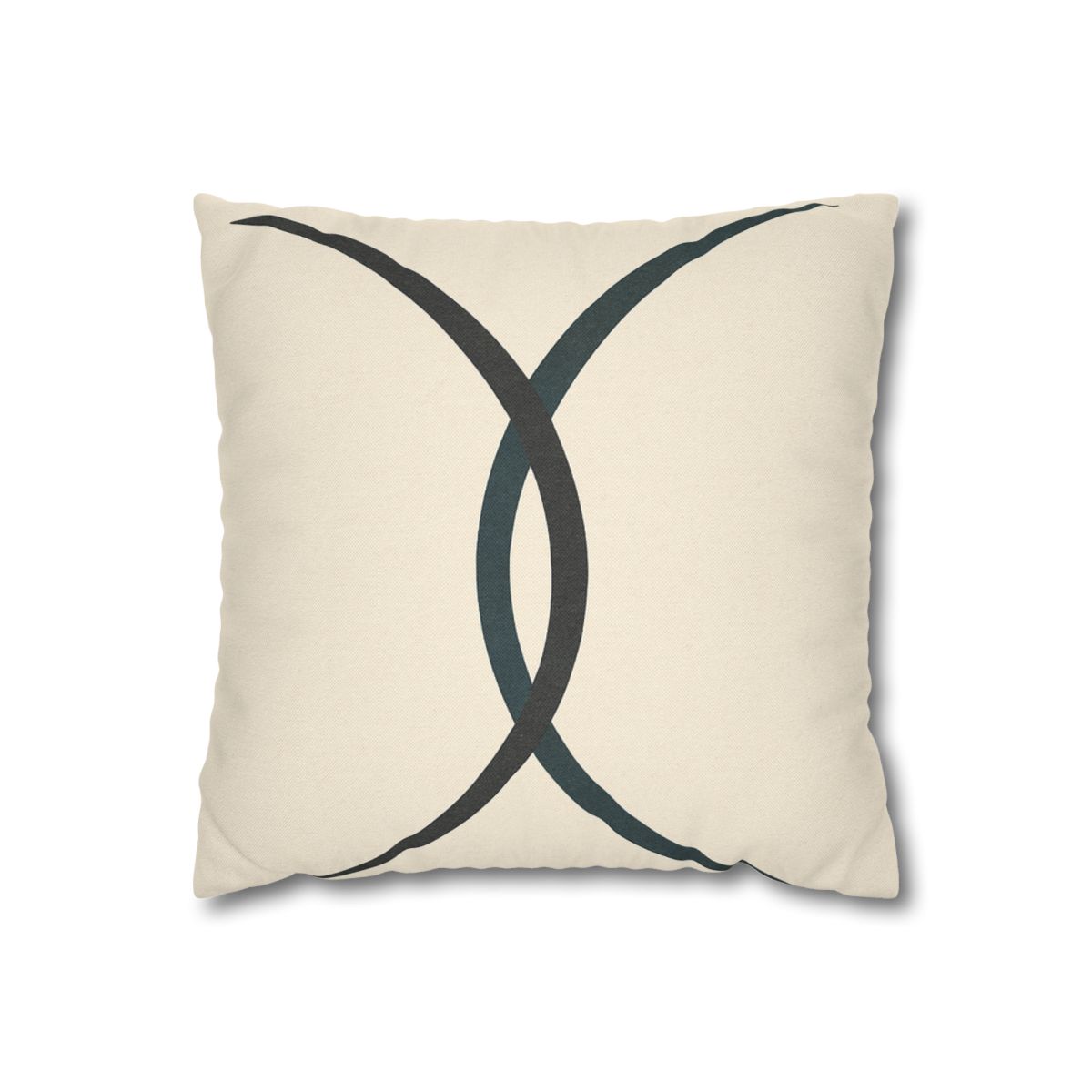 Intersecting Arc Duo Balanced designer print pillow cases