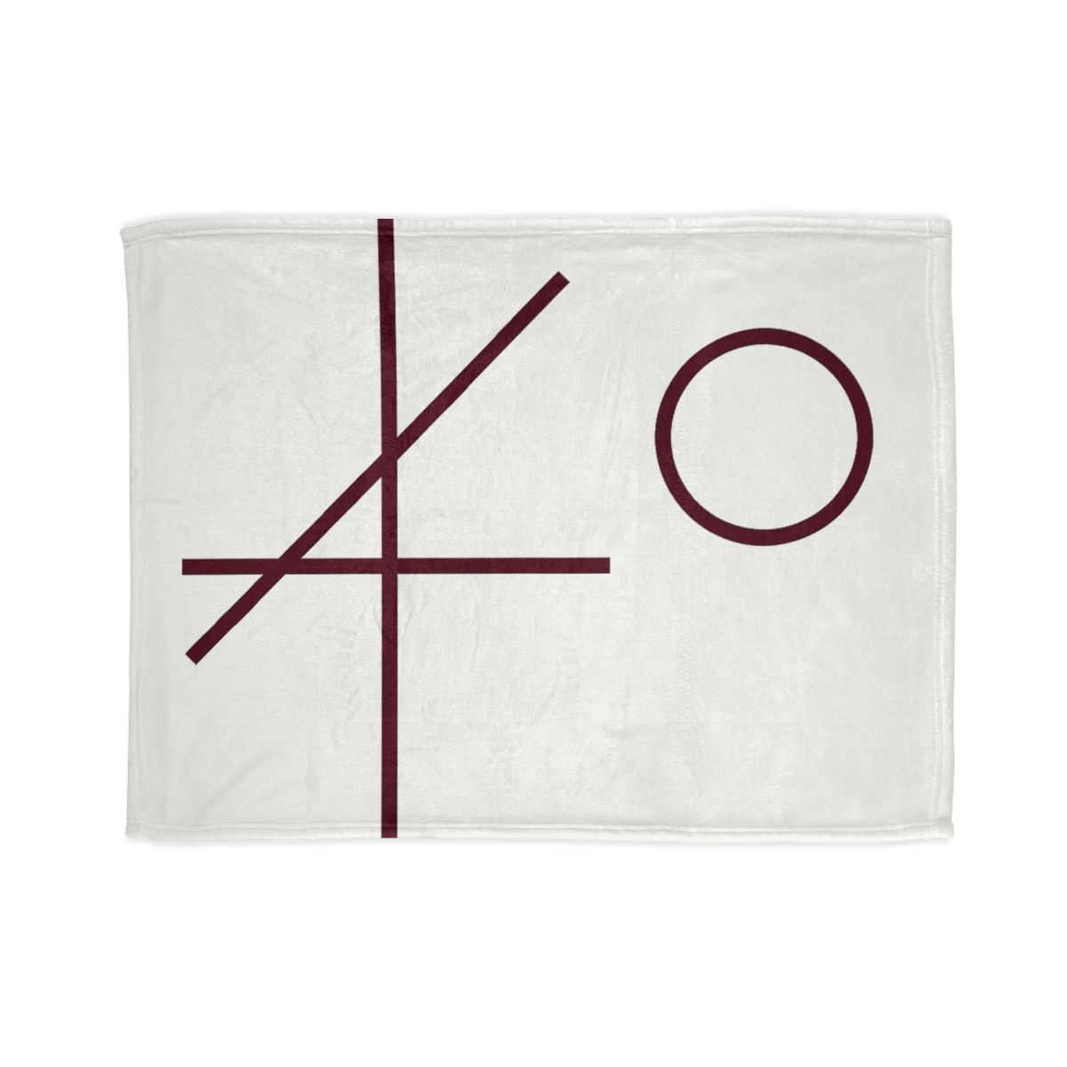 Intersecting Bar Triad With Open Circle trendy patterned blankets