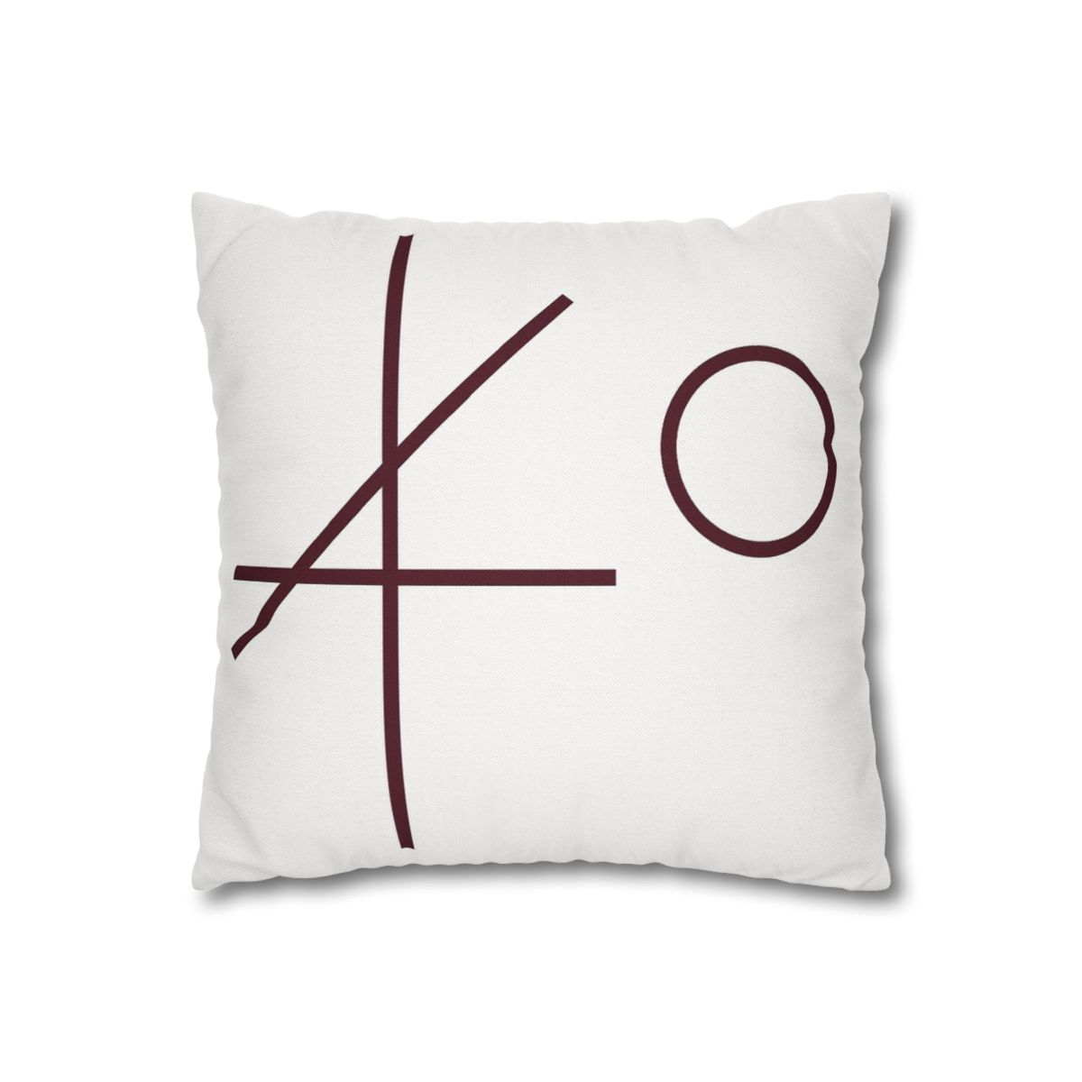 Intersecting Bar Triad With Open Circle unique gift pillow cases
