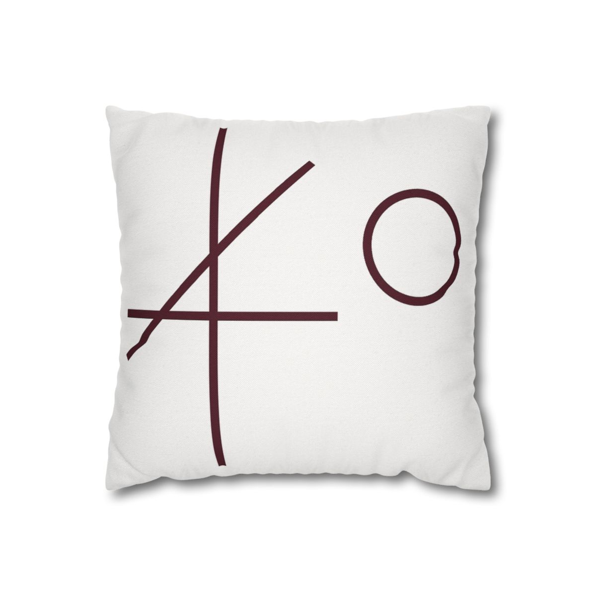 Intersecting Bar Triad With Open Circle unique gift pillow cases