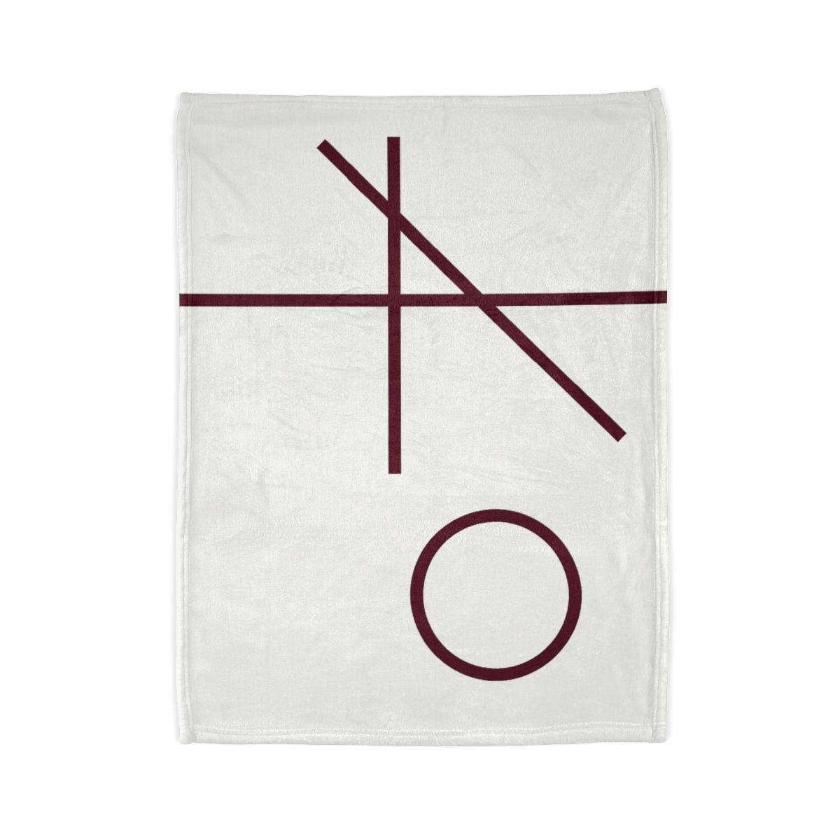 Intersecting Bar Triad With Open Circle trendy patterned blankets