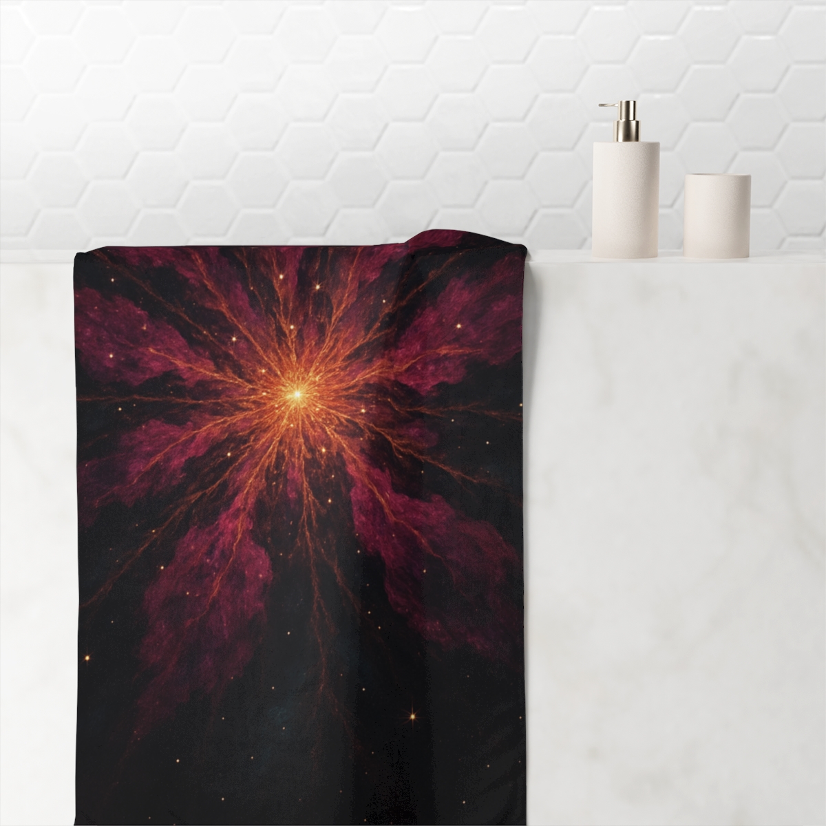 Ion Bloom Starburst Tapestry comfortable face towels