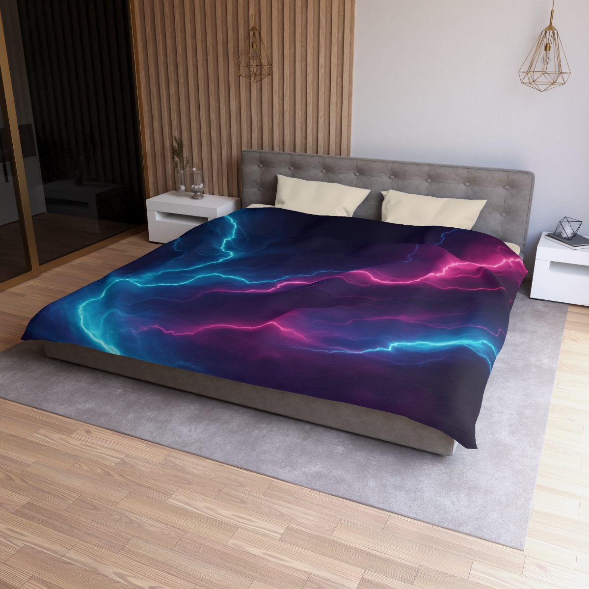 Ion Storm Ribbon Current unique patterned duvets