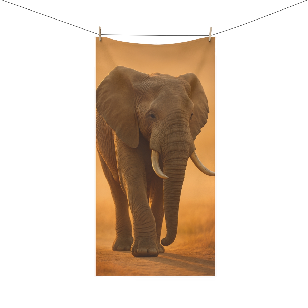 Ivory Giant Elephant trendy hand towels