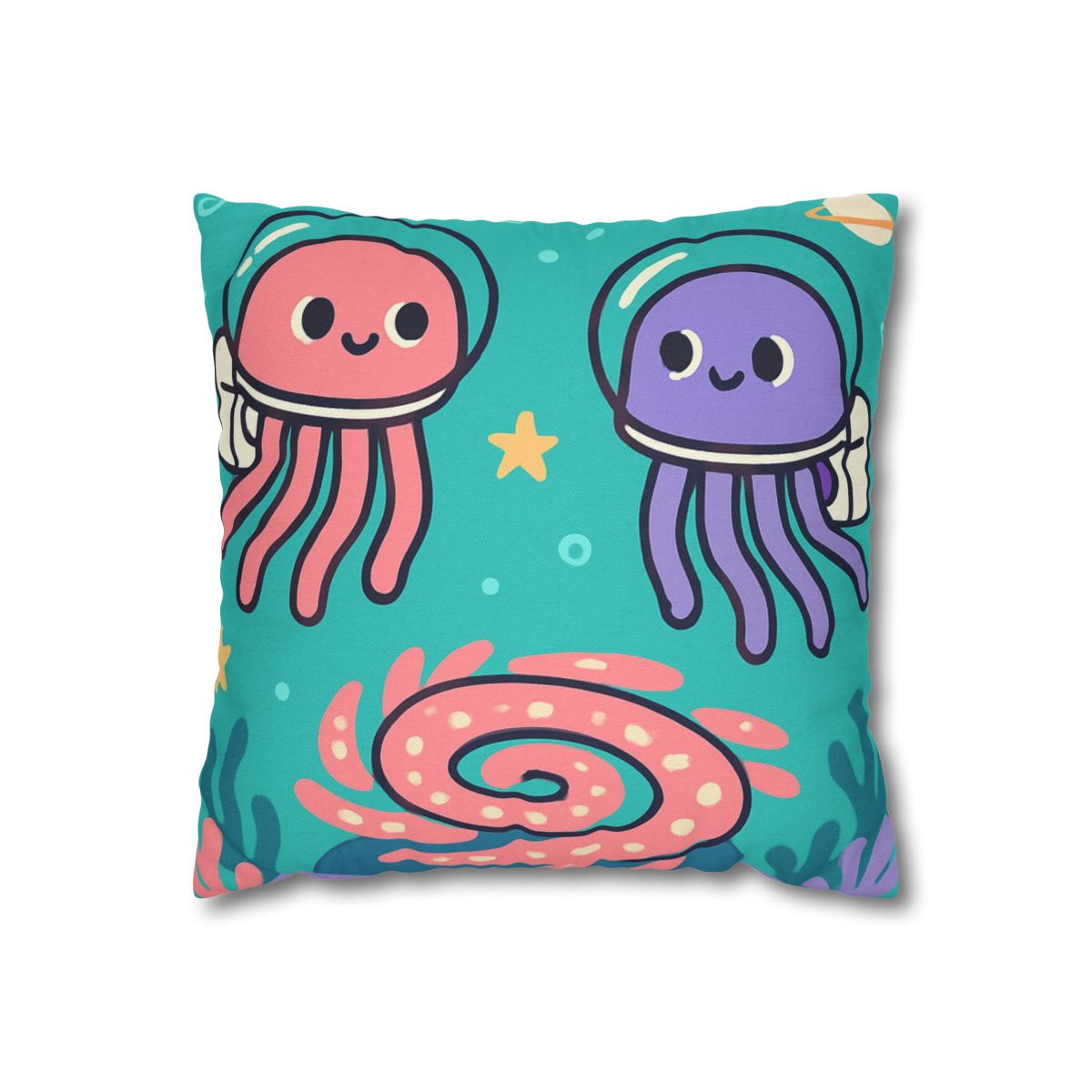 Jellyfish Astronauts In The Coral Nebula comfortable bedding pillow covers