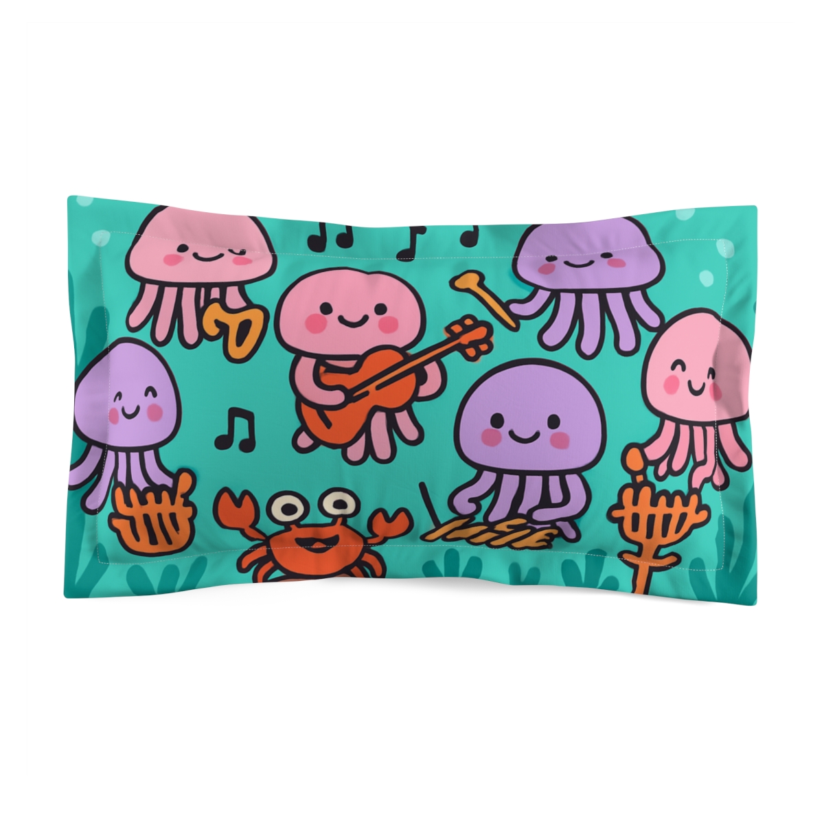Jellyfish Orchestra Undersea personalized decorative pillows