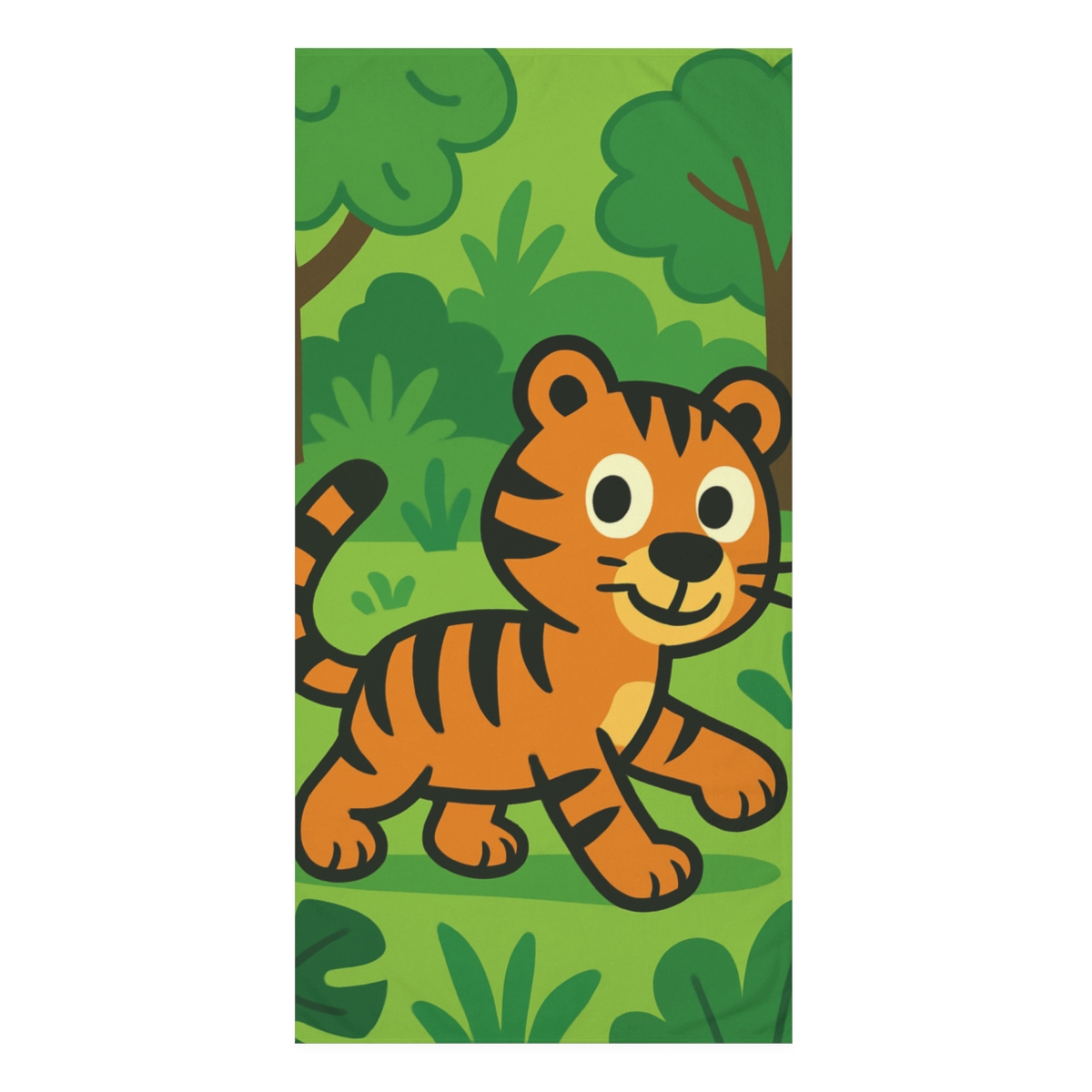 Jungle Adventure With Playful Tiger decorative home towelscustom towels
