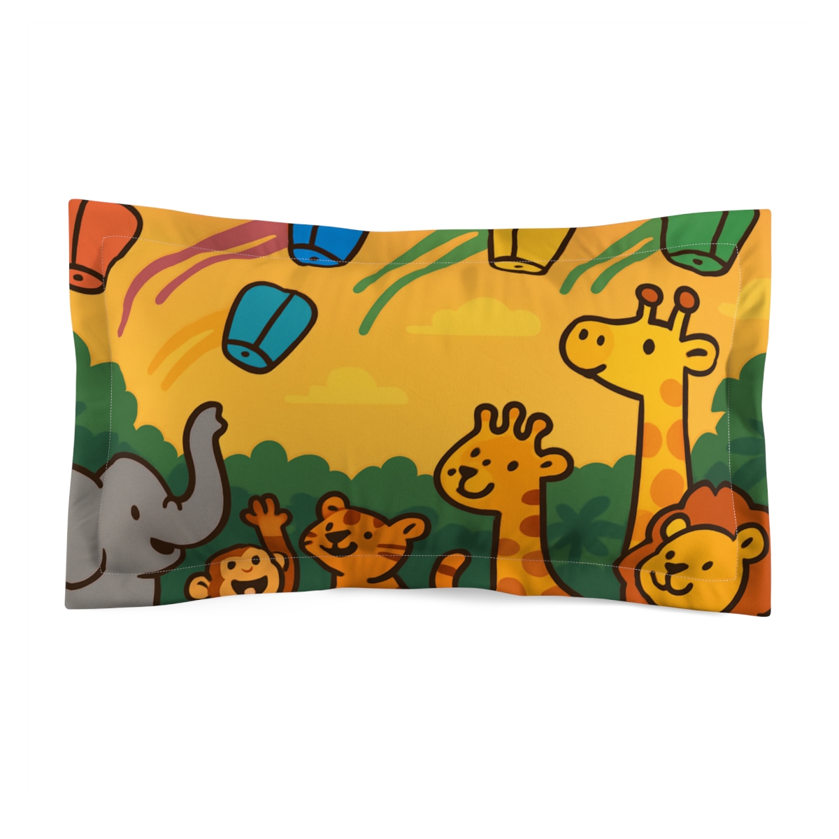 Jungle Comet Parade trendy accent pillows