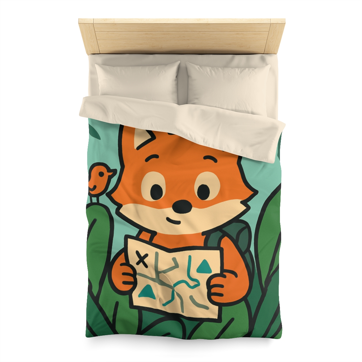 Jungle Explorer Fox custom duvets
