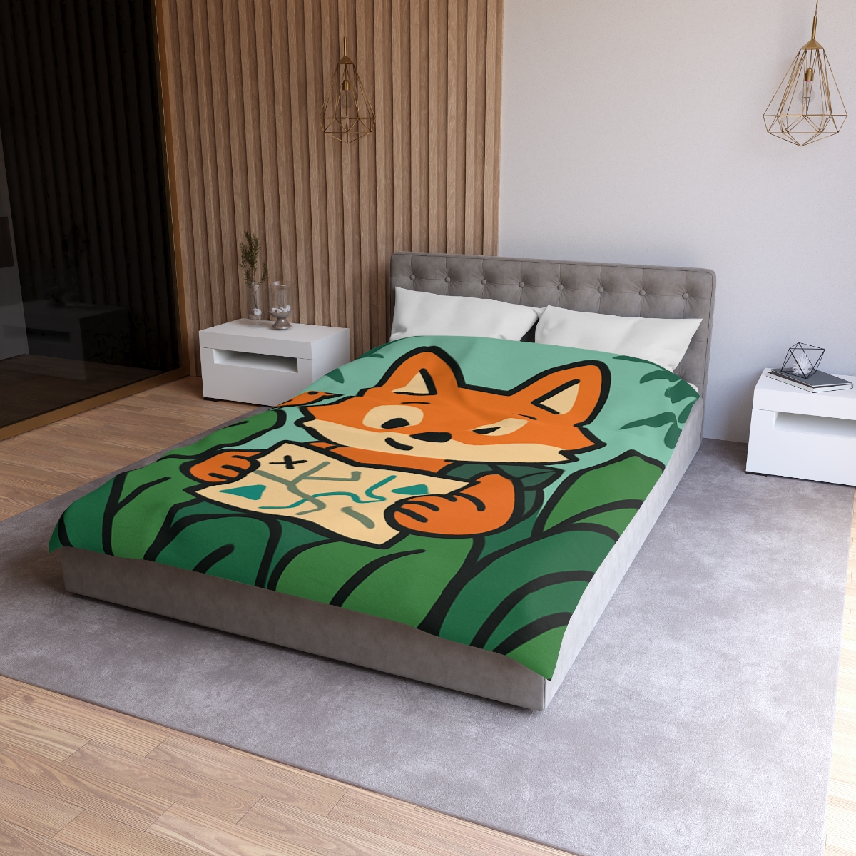 Jungle Explorer Fox custom duvets