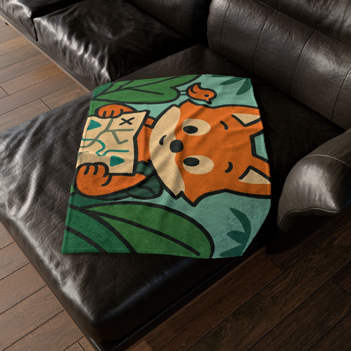 Jungle Explorer Fox trendy patterned blankets