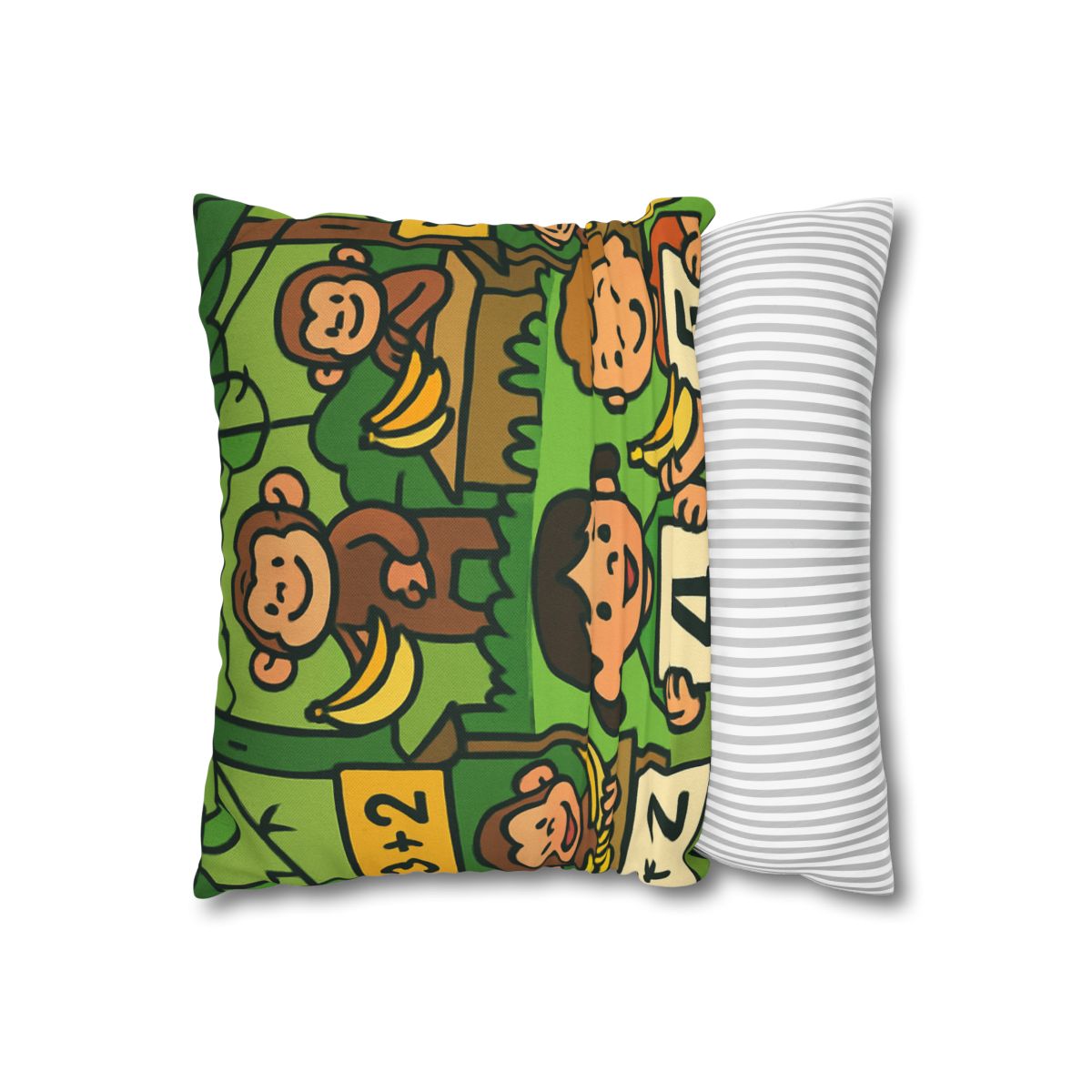 Jungle Math Monkey Market stylish decorative pillowcases