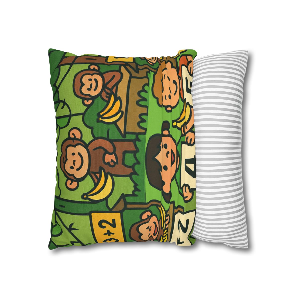 Jungle Math Monkey Market stylish decorative pillowcases