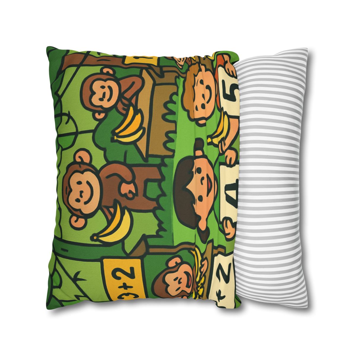 Jungle Math Monkey Market stylish decorative pillowcases