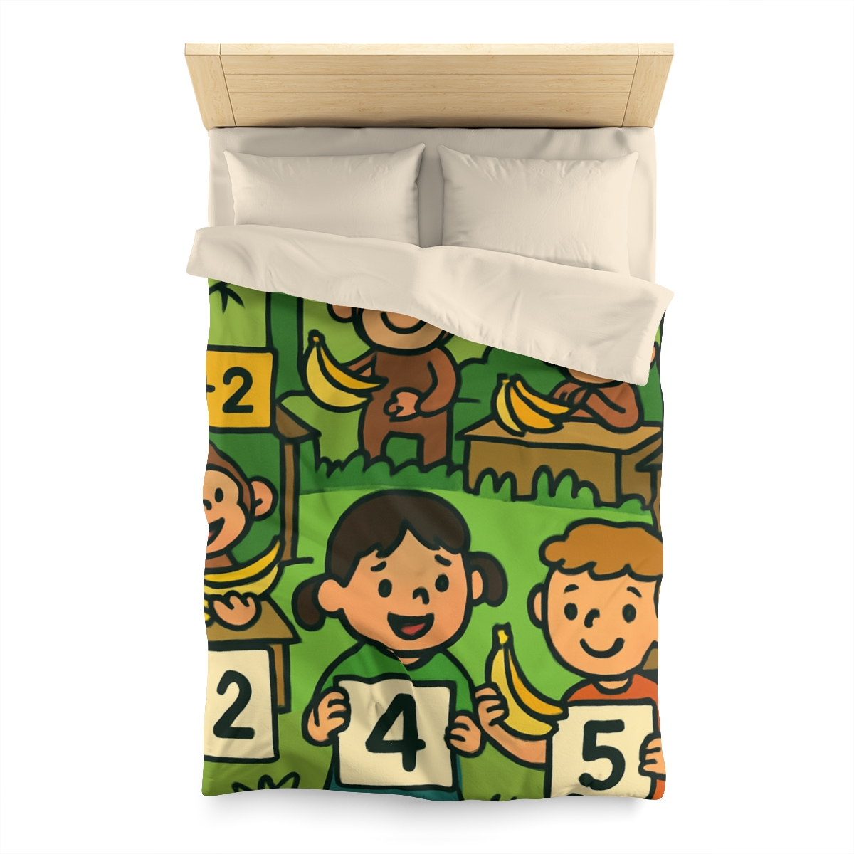 Jungle Math Monkey Market warm winter duvets