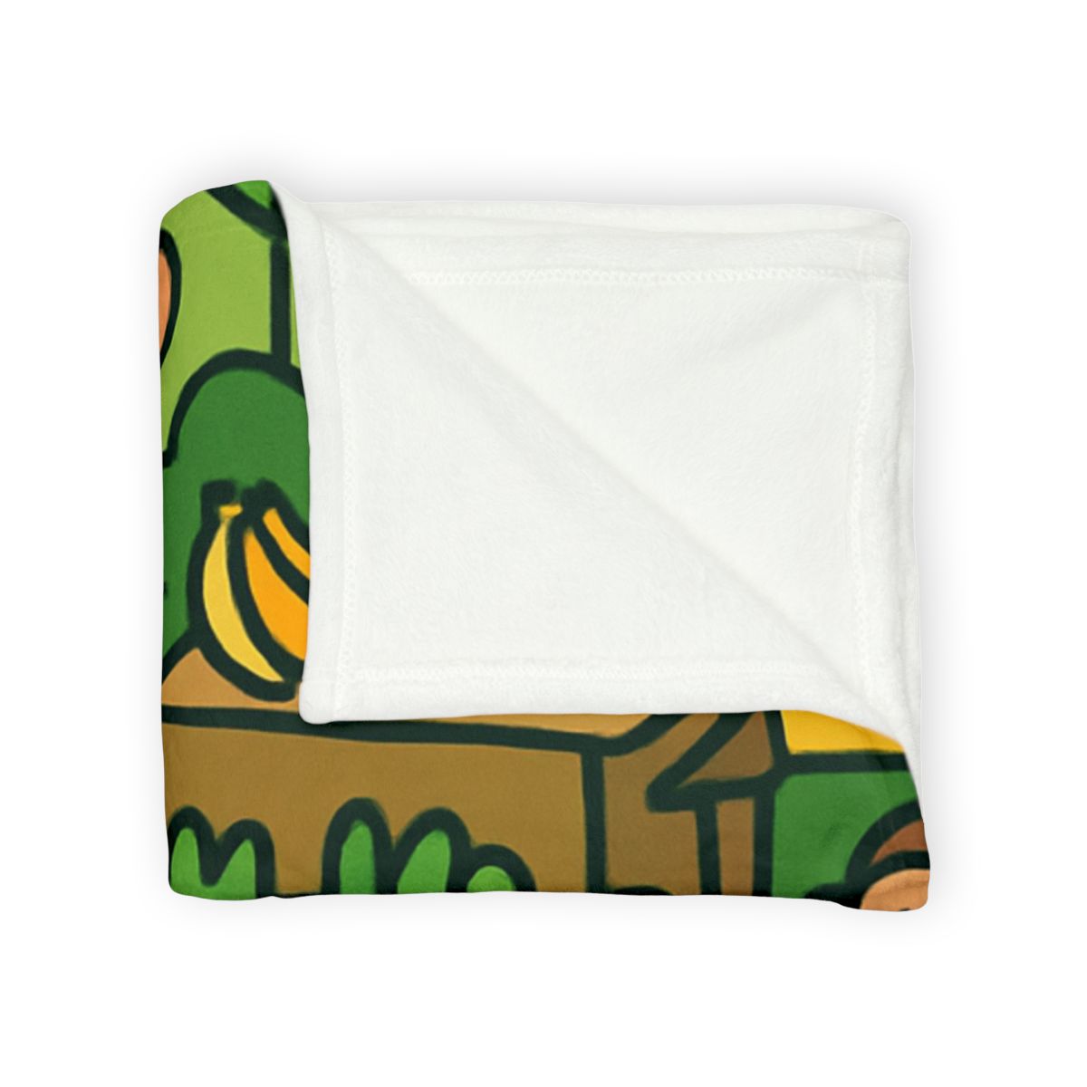 Jungle Math Monkey Market custom blankets