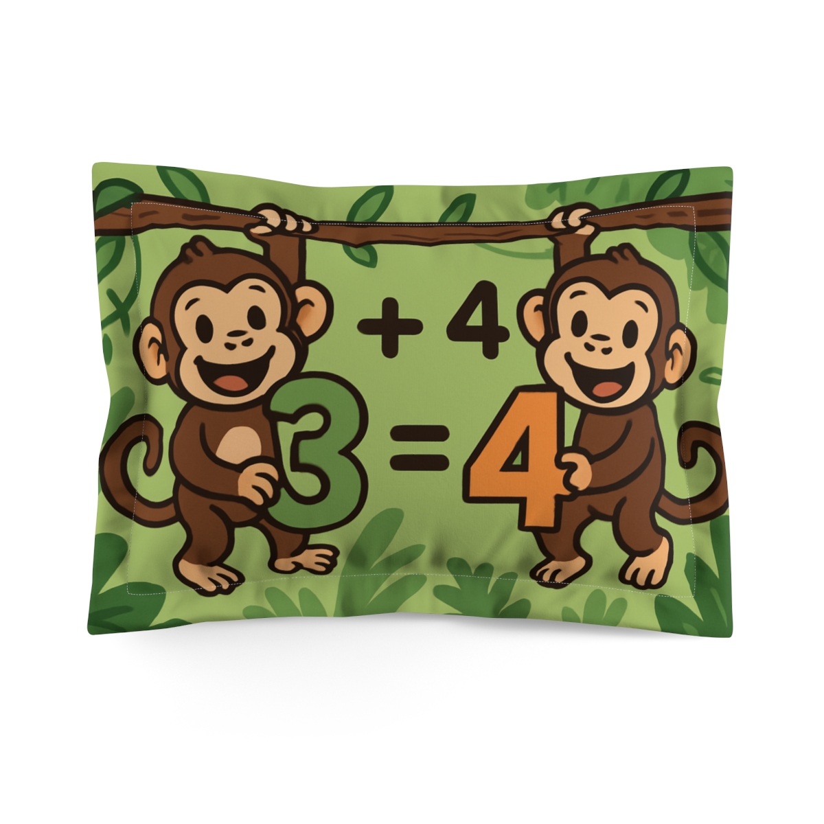 Jungle Math With The Monkey Twins personalized decorative pillows