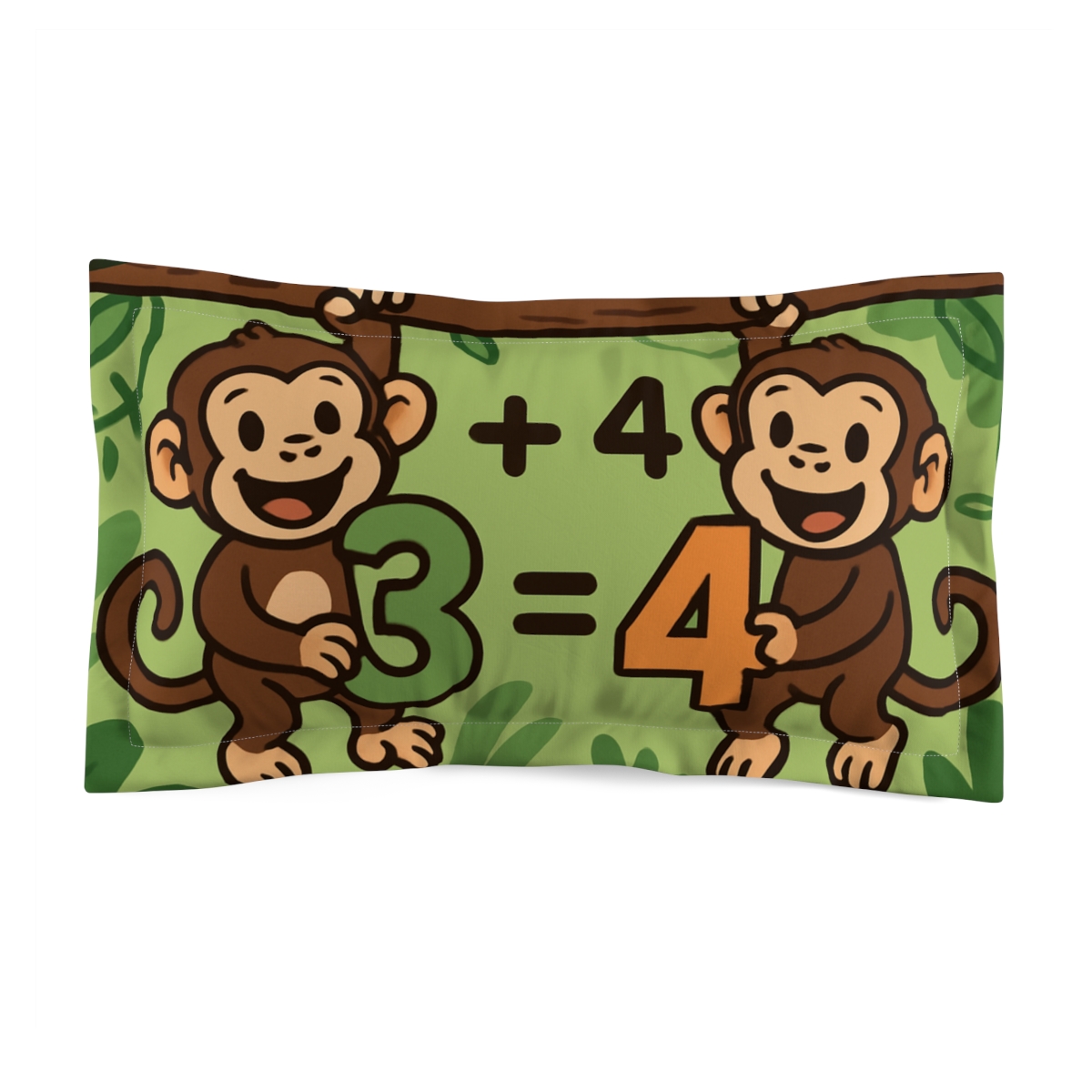 Jungle Math With The Monkey Twins personalized decorative pillows