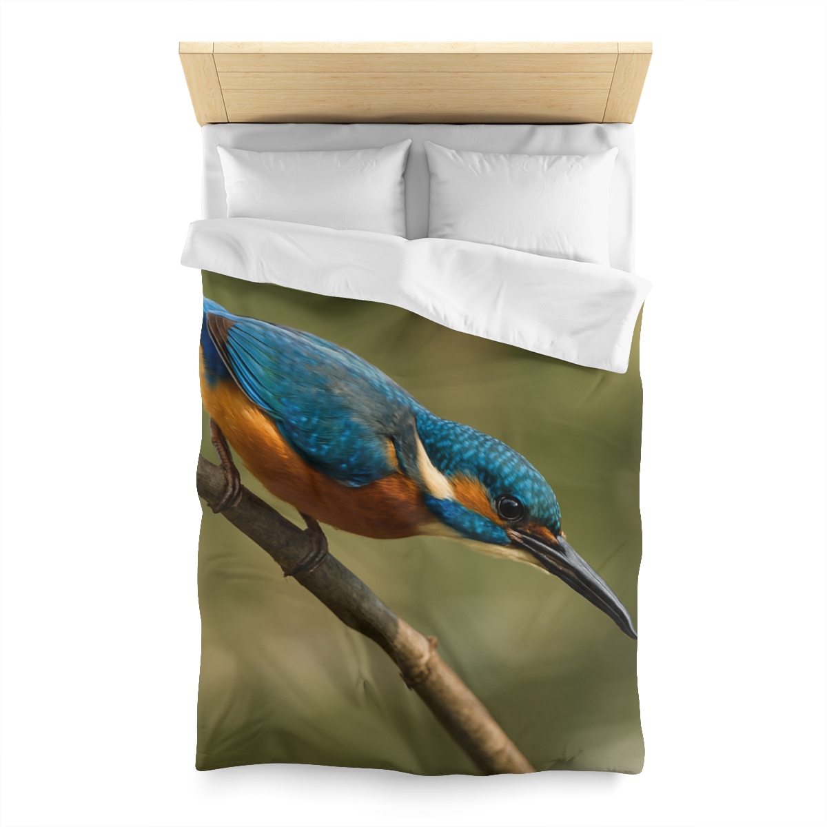 Kingfisher Sapphire Dive unique patterned duvets