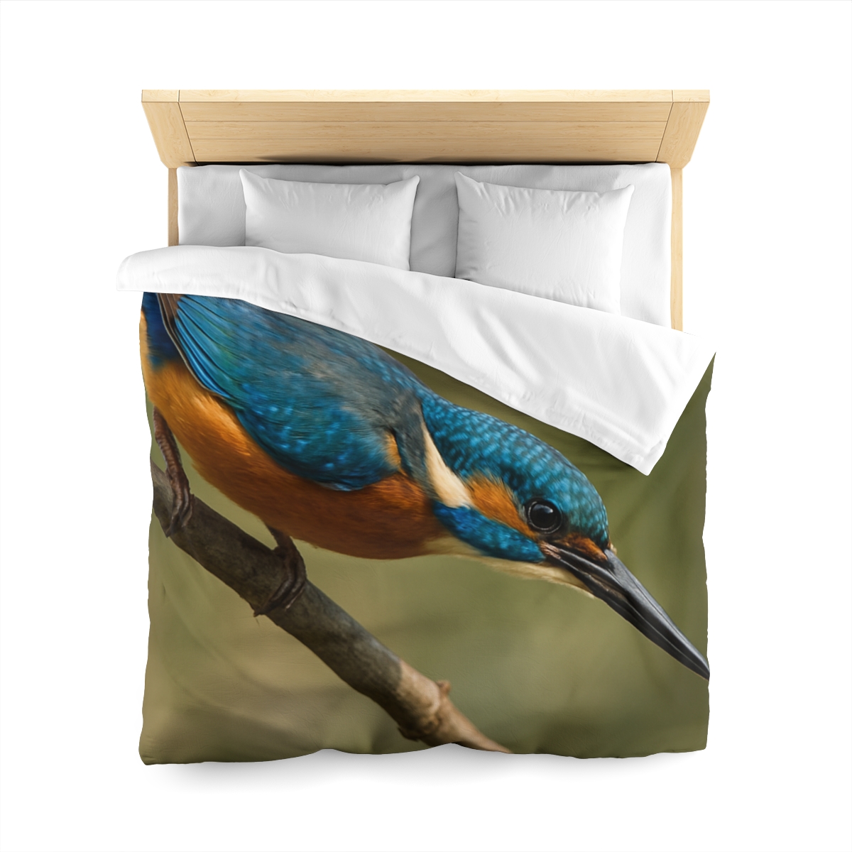 Kingfisher Sapphire Dive unique patterned duvets