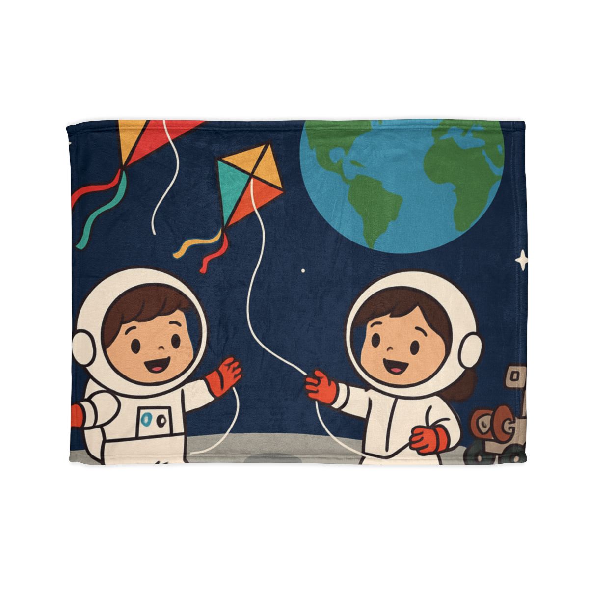 Kite Festival On The Moon decorative home blankets