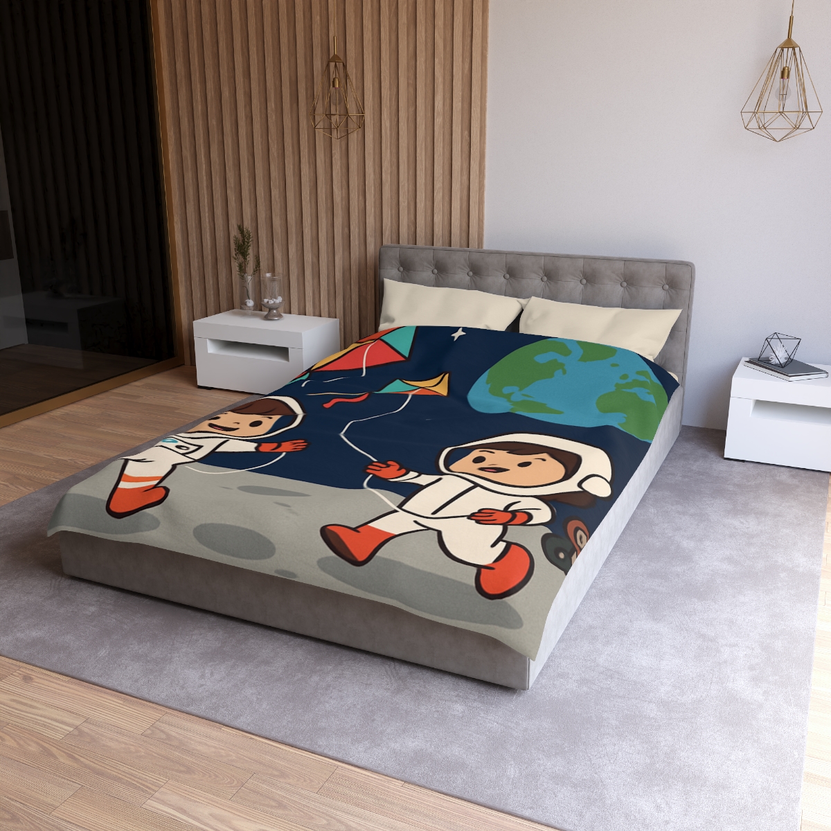 Kite Festival On The Moon custom duvets