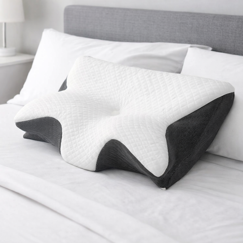 Memory Foam Contour Pillow Ergonomic Support For Better Sleep