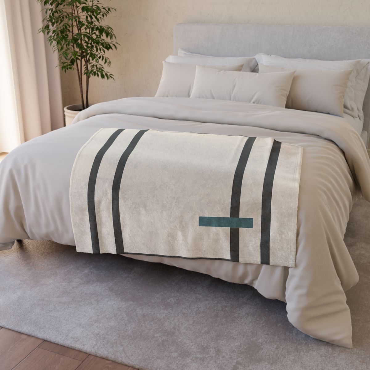 Layered Window Trio decorative home blankets