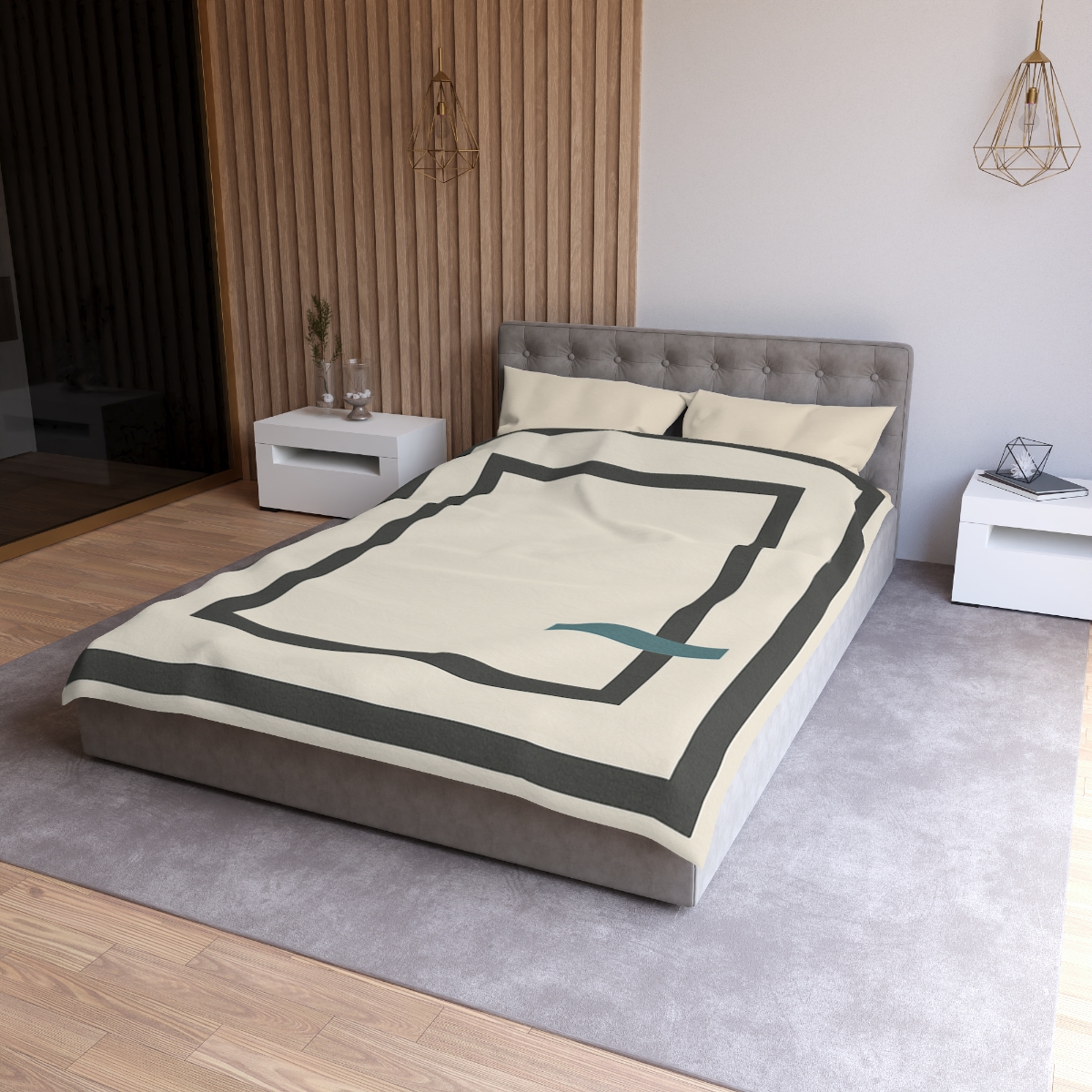 Layered Window Trio custom duvets