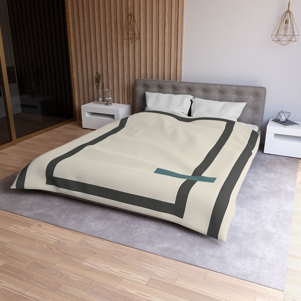 Layered Window Trio custom duvets