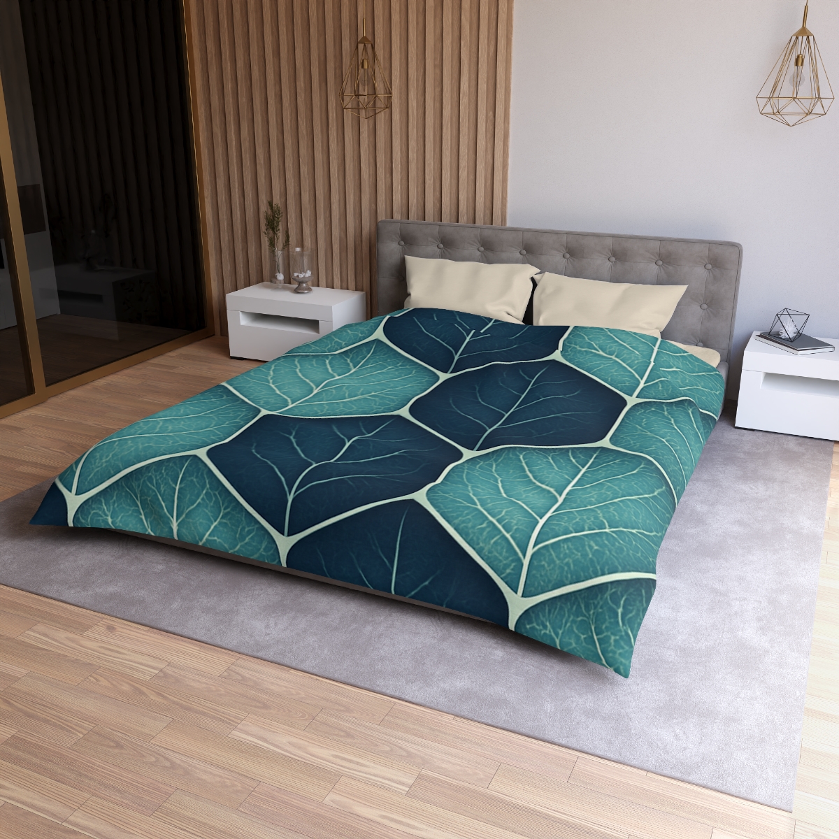 Leaf Lattice Radiance unique patterned duvets