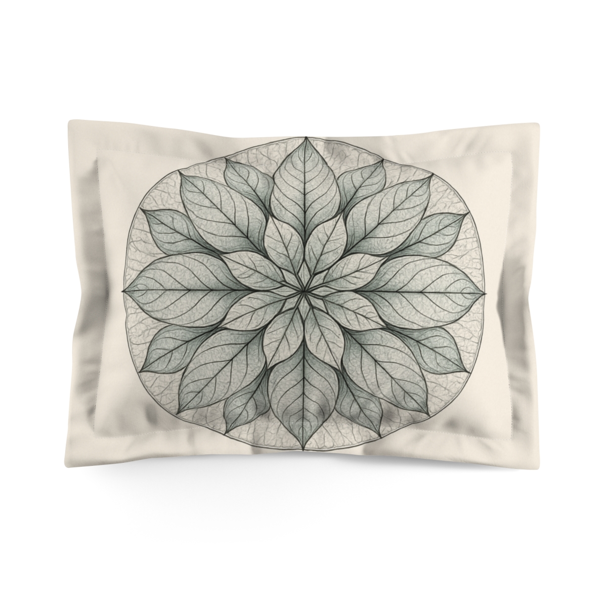 Leaf Skeleton Mandala unique shape pillows